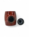 Talamona Reverse Calabash Barrel Stand Up Smooth Red Pipe