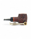 Pipa Talamona Reverse Calabash Barrel Stand Up Rusticata Rossa