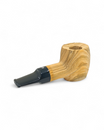 Pipa Talamona Reverse Calabash Barrel Stand Up Sabbiata in Ulivo