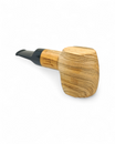 Pipa Talamona Reverse Calabash Barrel Stand Up Sabbiata in Ulivo