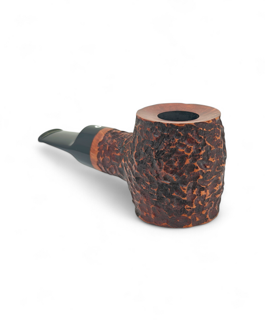 Pipa Talamona Reverse Calabash Barrel Stand Up Rusticata Rossa