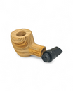 Pipa Talamona Reverse Calabash Barrel Stand Up Sabbiata in Ulivo