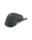 Talamona Reverse Calabash Bent Rhodesian Sandblasted Black Edition pipe