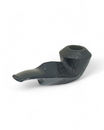 Talamona Reverse Calabash Bent Rhodesian Sandblasted Black Edition pipe