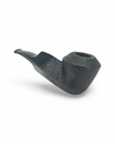 Talamona Reverse Calabash Bent Rhodesian Sandblasted Black Edition pipe