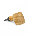 Pipa Talamona Reverse Calabash Barrel Stand Up Sabbiata in Ulivo