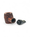 Pipa Talamona Reverse Calabash Barrel Stand Up Rusticata Rossa