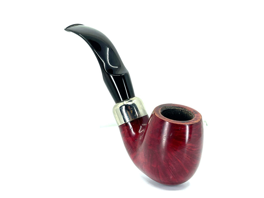 Estate Used Italian Pipe Brebbia First 6012 Liscia Rossa 9 mm filter