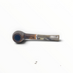 Pipa Talamona Revolution Mammuth 802 bent brandy rusticata scura con bocchino in metacrilato striato effetto mammut