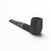 Pipa Talamona Revolution Mammuth 806 billiard sabbiata scura con bocchino in metacrilato striato effetto mammut