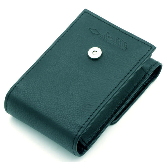 Portapacchetto in nappa Fumo di Londra Brebbia con chiusura magnetica