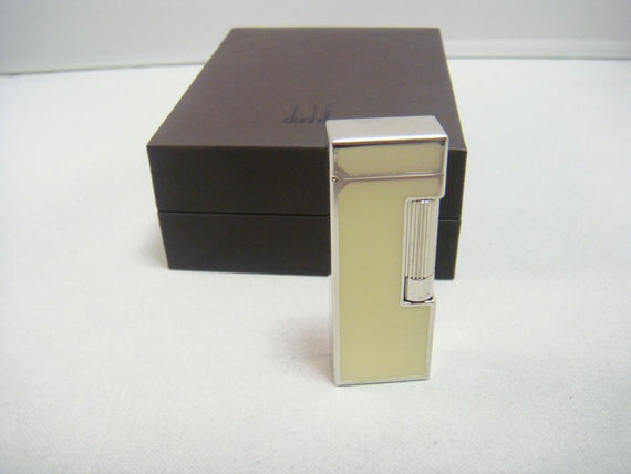 Dunhill  Rollagas Placcato palladio (laccato bianco)