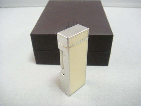 Dunhill  Rollagas Placcato palladio (laccato bianco)