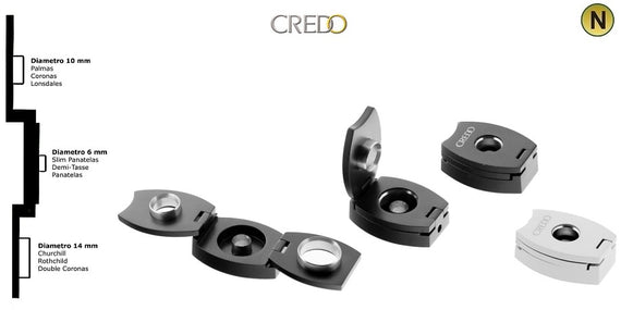 Bucasigari Credo 3 lame alluminio nero mat