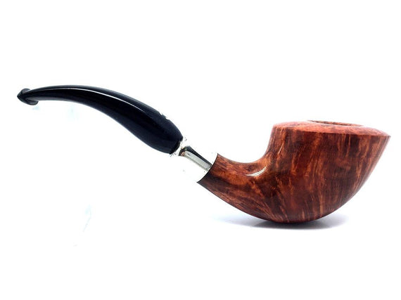 Pipa Il Ceppo Liscia Gr. 4 vera in argento Lavorata
