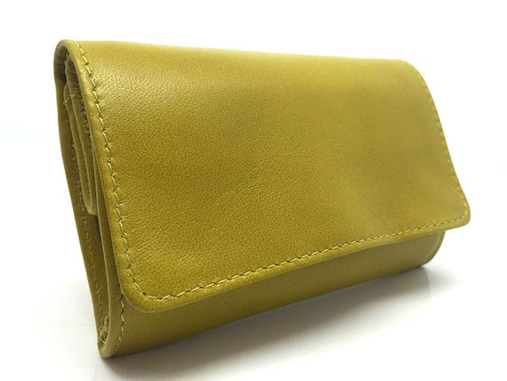 Nuovo Portatabacco Piccolo Floppy in pelle Lime
