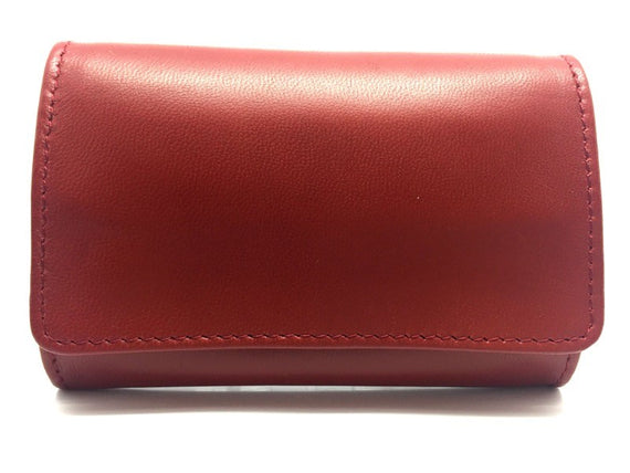 Nuovo Portatabacco Piccolo Floppy in pelle rosso
