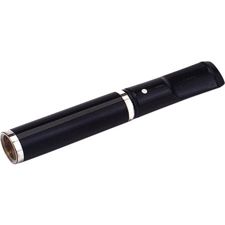 Bocchino Dunhill Corto in lacca nera placcato argento