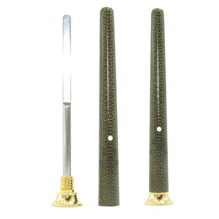 Curapipe Dunhill ''Junior'' Canvas verde e placcato oro