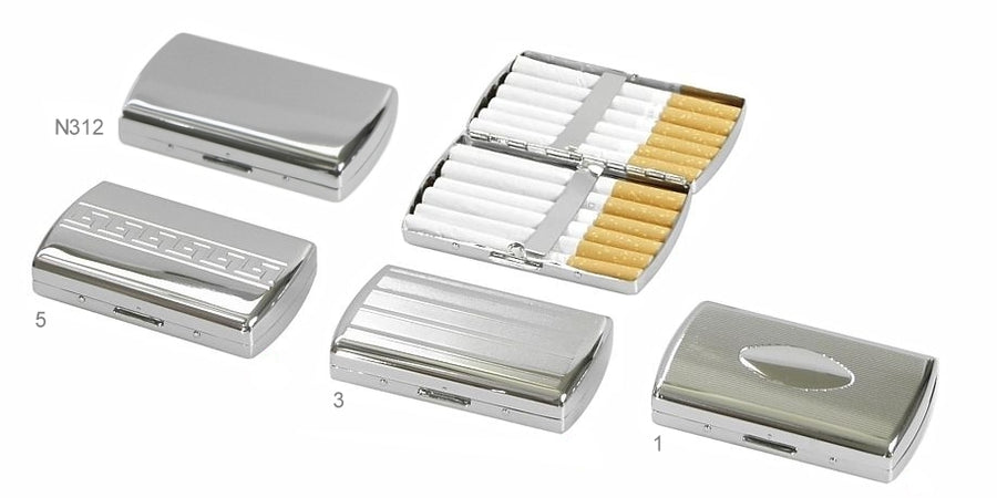 Portasigarette In Alluminio - 2 Pezzi Grigio, Chiusura Magnetica, Elegante E Compatto - Foto 12