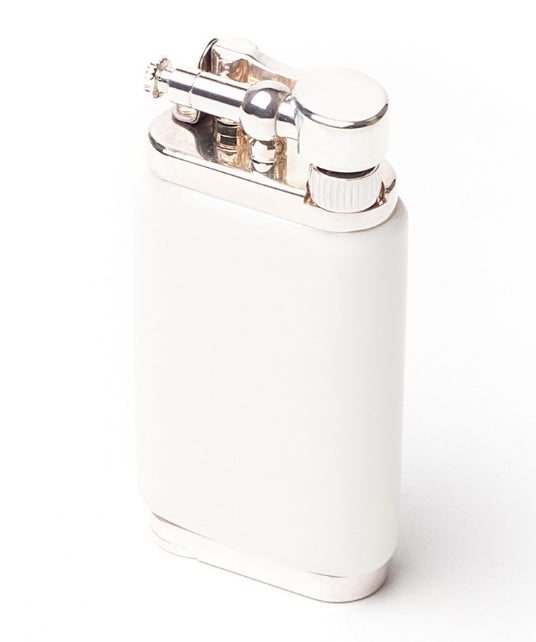 Accendino Corona Old Boy Metacrilato Bianco per pipa con Pigino