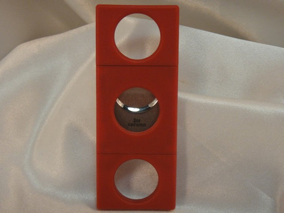 Tagliasigari Corona con lame in acciao Rosso