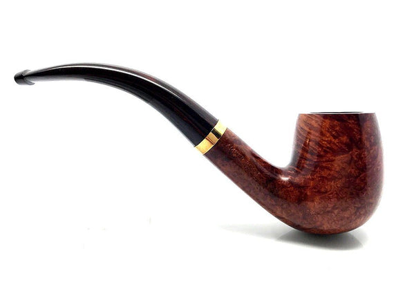 Pipa Dunhill Usata MAi Fumata Amber Root 4102 made in England 39 ghiera in oro 6mm Liscia