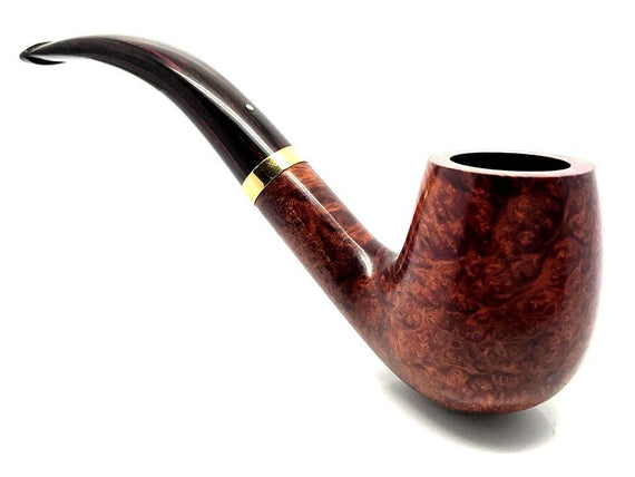 Pipa Dunhill Usata MAi Fumata Amber Root 4102 made in England 39 ghiera in oro 6mm Liscia