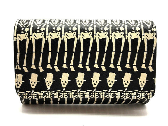 Nuovo Portatabacco Piccolo Floppy in pelle Nera Skulls Limited Edition 2017