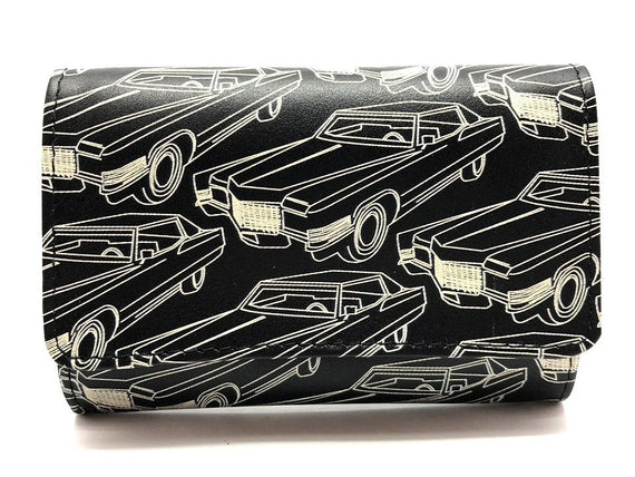 Nuovo Portatabacco Piccolo Floppy in pelle Nera Cars Limited Edition 2017