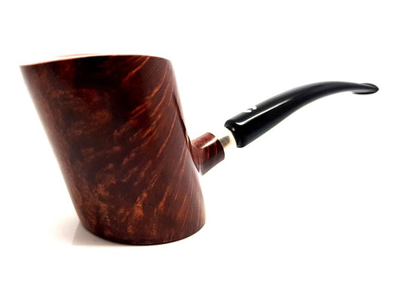 Pipa Il Ceppo Liscia Cherrywood Gr.4 con Ghiera in Argento