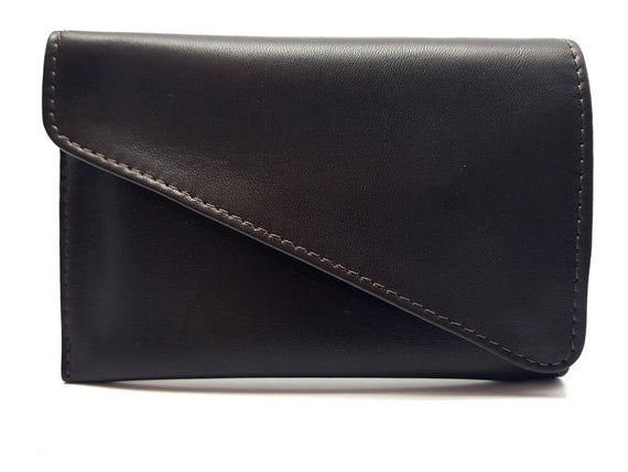 Portatabacco in vera pelle Medio con bottone Made in Italy