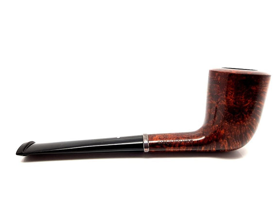Pipa Alfred The White Spot Dunhill Gr.3 Amber Root Made in England 17 Ghiera in Argento