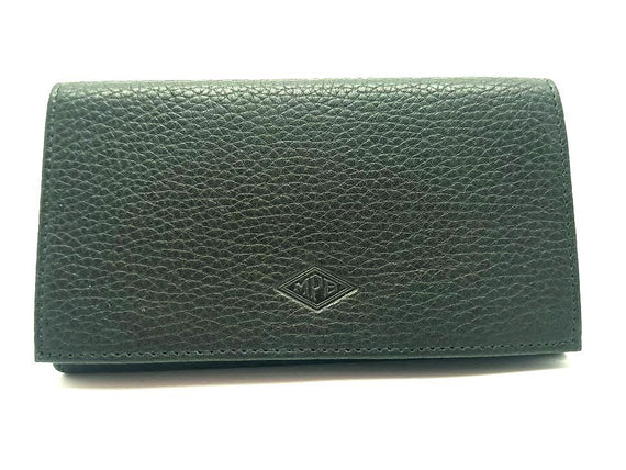 Portatabacco filtri e cartine in pelle Verde Brebbia