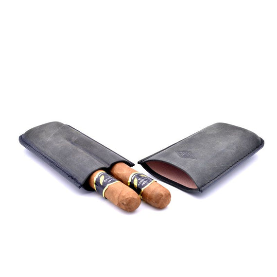 PORTA 2 SIGARI ROBUSTO IN CUOIO