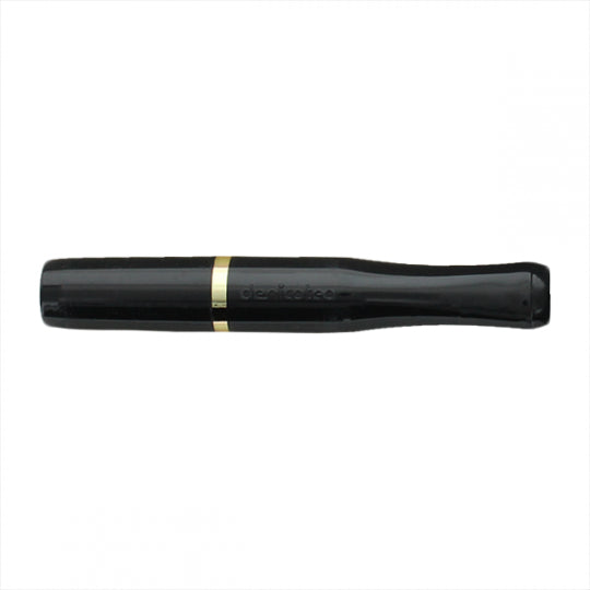 Denicotea Bocchino nero con ghiera dorata