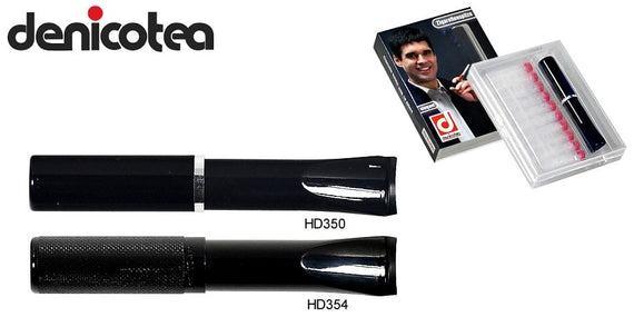 Denicotea Bocchino per sigarette Saddle liscio con espulsore veretta diamatata