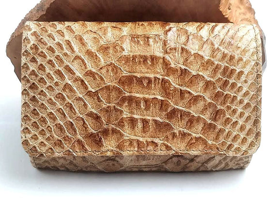 Nuovo Portatabacco Piccolo Floppy in pelle Made in Italy 100%