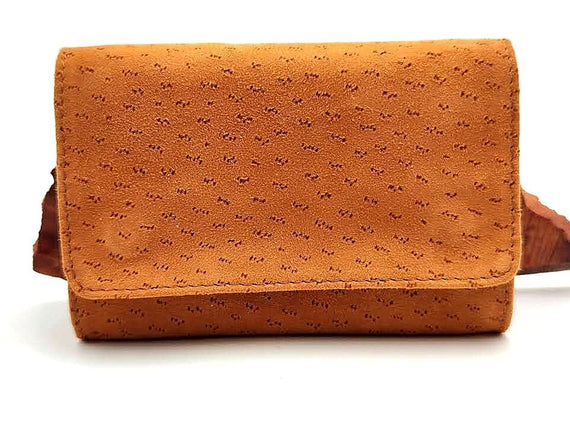 NUOVO PORTATABACCO PICCOLO FLOPPY IN PELLE CINGHIALINO