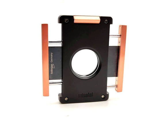 Adorini Tagliasigari Neptun Solingen in ceramica con lame rosa/nero e oro ring 52