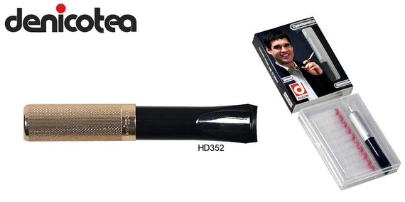 Denicotea Bocchino per sigarette Saddle Inciso con espulsore