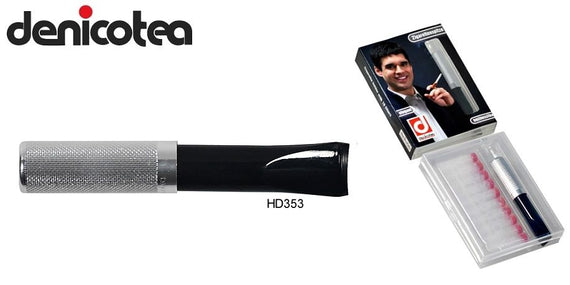 Denicotea Bocchino per sigarette Saddle Inciso con espulsore