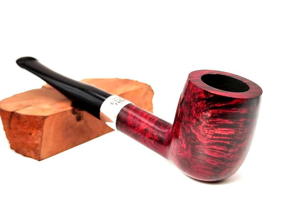 Pipa Peterson Classic Series Sterling Silver 15 Billiard Rossa Liscia Silver Band 925 Palatale