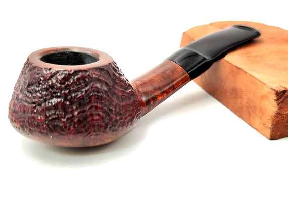 HS Studio Pipe Hand Made Brucianaso Semi Sabbiata