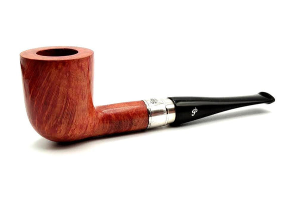 Pipa Peterson's Rosslare 120 Dublin Liscia Naturale Fishtail Con Doppia Ghiera in Argento  925