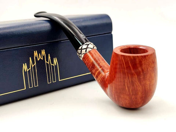 Pipa di Natale Savinelli Christmas 2020 n. 1/29 Bent Liscia Naturale iLmited Edition Made in italy