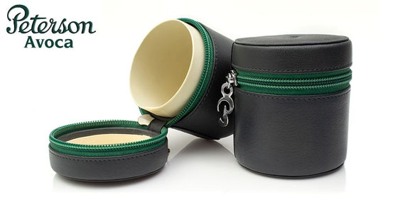 Vaso per tabacco portatile Peterson Avoca nappa blu
