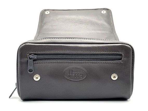 Borsa portapipe 2 tasche per tabacco e una per accessori Grigio