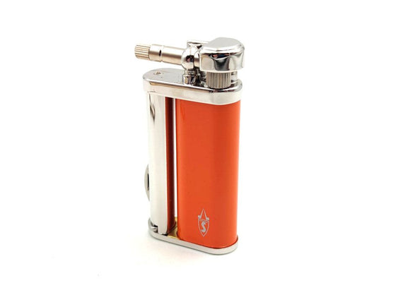 Accendino da pipa SAVINELLI Pearl EDDIE Laccato Arancio CON ACCESSORI