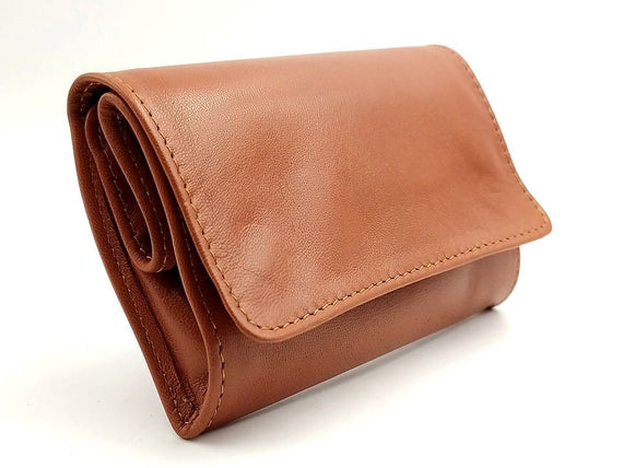 Nuovo Portatabacco Piccolo Floppy in pelle Made in Italy 100%